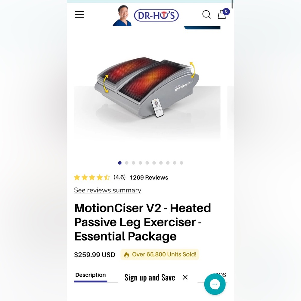 DR-HO'S MotionCiser V2 Heated Leg Exerciser